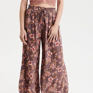 AE High-Waisted Floral Palazzo Pant